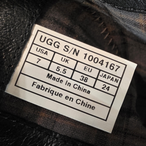 UGG Lou Moto Style Leather/Suede Boots- 7 - Picture 14 of 16